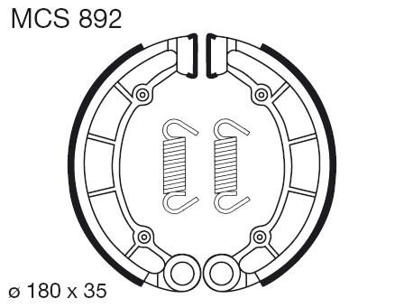 Saboti de frana LUCAS MCS 892